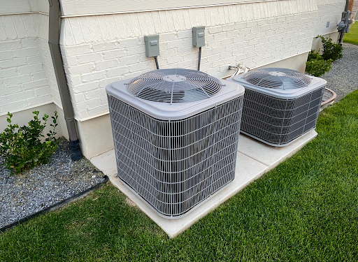 Two air conditioners outside of a home in Erlanger, KY.